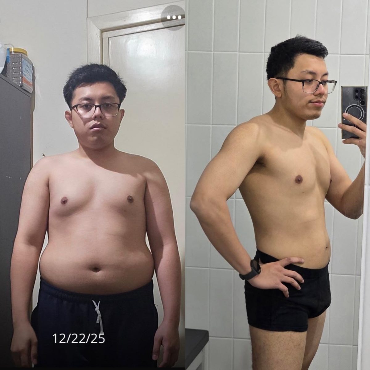 Warehouse Worker Before and After